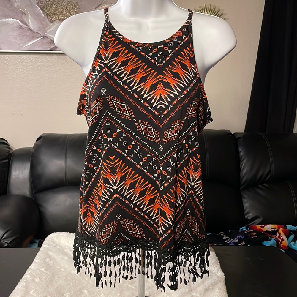 Rue21 Sleeveless Fringe Top